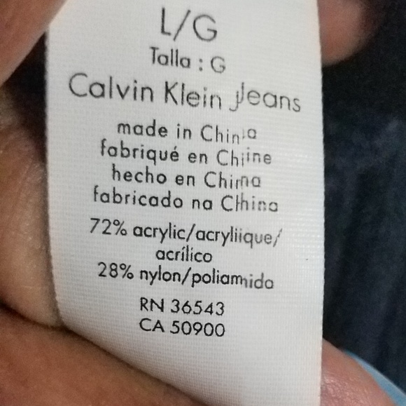 Clavin Klein Navy Sweater - Picture 4 of 4